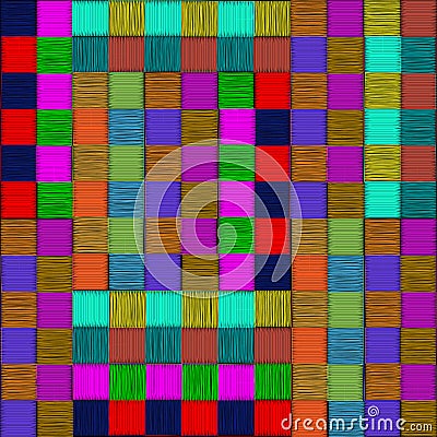 checkered pattern vector line traditional art scottish squares Vector Illustration
