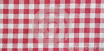 Checkered picnic blanket. Stock Photo