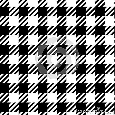 Checkered retro background for menu design. Seamless background. Monochrome vector illustration Vector Illustration