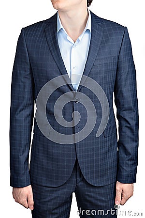 Checkered suit for men Stock Photo