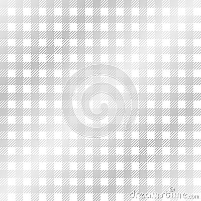 Checkered tablecloth pattern SILVER - endless Vector Illustration