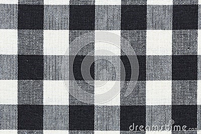 Checkered tablecloth Stock Photo