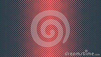 Checkers Halftone Pattern Vector Vertical Border Red Blue Abstract Background Vector Illustration