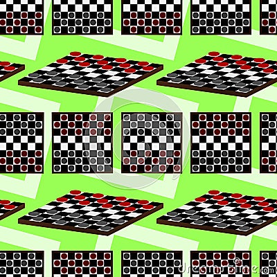 checkers seamless background design Stock Photo