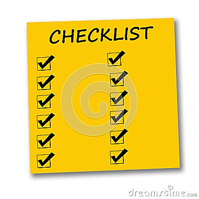 Checklist Stock Photo