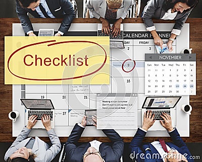 Checklist Appointment Schedule Event Concept Stock Photo
