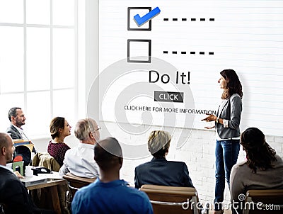 Checklist Choices To Do Audit Evaluation Concept Stock Photo