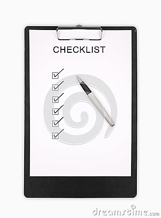 Checklist Stock Photo