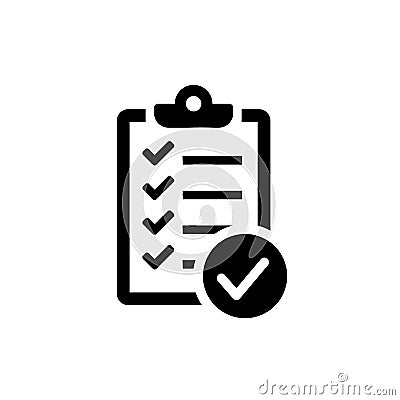 Checklist icon. One of set web icons Vector Illustration