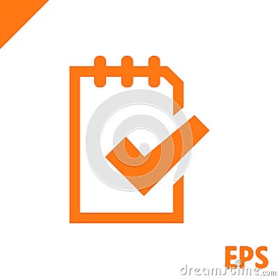 Checklist icon stock vector illustration flat design Vector Illustration