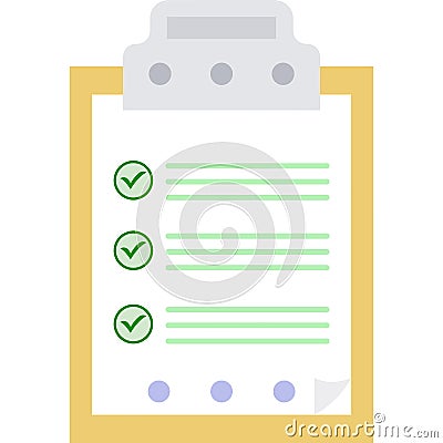 Checklist icon vector clipboard check list report Vector Illustration