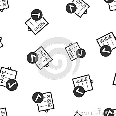 Checklist notepad document seamless pattern background. Business Vector Illustration