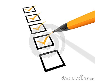 Checklist Stock Photo