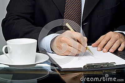 Checklist questionnaire quality of service Stock Photo