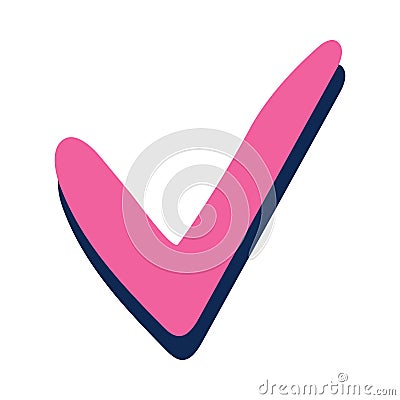 Checkmark choice icon isolated Vector Illustration