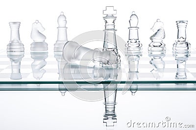 Checkmate Strategy on chess board, business War Winning Stock Photo