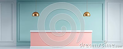Checkout line flat design front view Black Friday theme 3D render Split-complementary color scheme Stock Photo