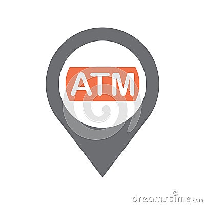 Checkpoint ATM icon on white background for graphic and web design, Modern simple vector sign. Internet concept. Trendy symbol for Vector Illustration
