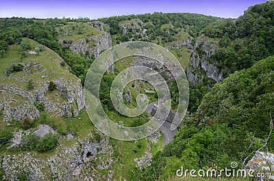 Cheddar Gorge Stock Photo