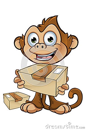 Cheeky Monkey Character Vector Illustration