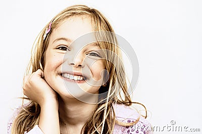 Cheeky smile Stock Photo