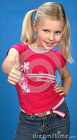 Cheerful, happy girl Stock Photo