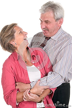 Cheerful mature couple Stock Photo