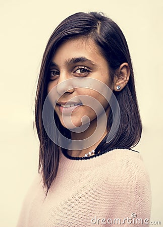A Cheerful middle eastern girl Stock Photo