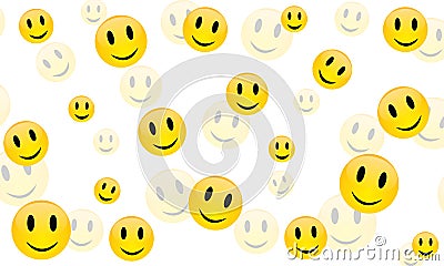 Cheerful smile, vector Stock Photo