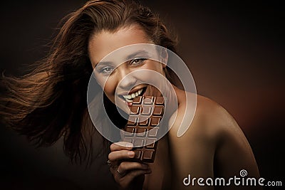 Cheerful woman Stock Photo