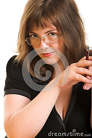 Cheerful woman Stock Photo