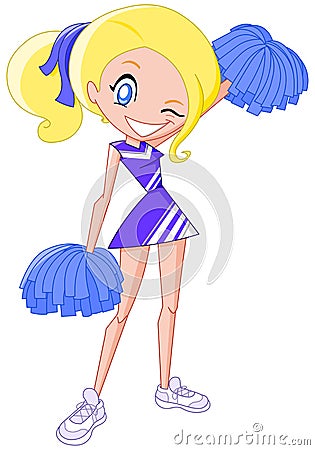 Cheerleader Vector Illustration
