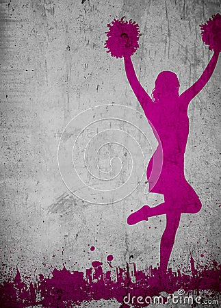 Cheerleader background Stock Photo