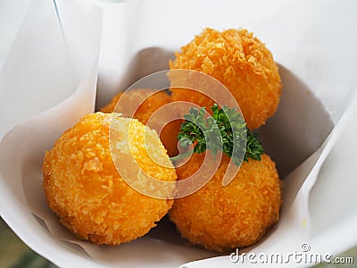 Cheese Ball from strees food Stock Photo