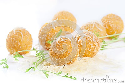 Cheese Balls Stock Photo