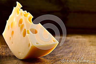 Cheese block Stock Photo