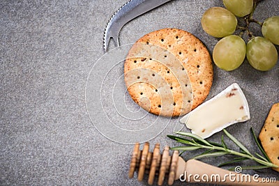 Cheese border background,mockup food frame. Stock Photo