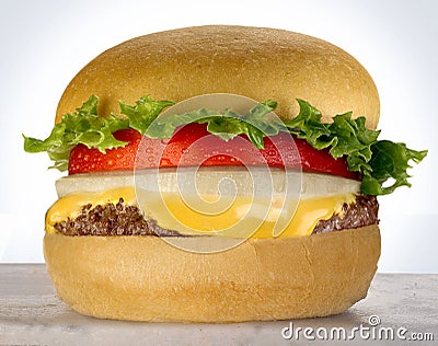 Cheese burger Stock Photo