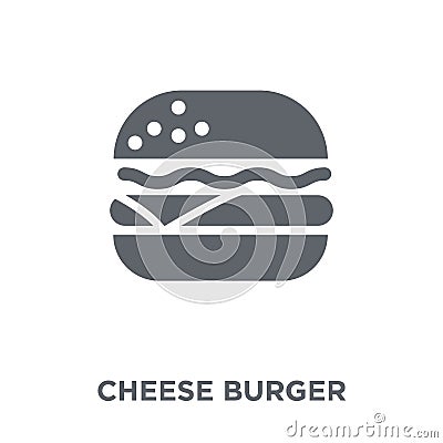 Cheese burger icon from Restaurant collection. Vector Illustration