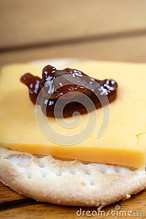 Cheese and crackers Stock Photo