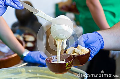 Cheese fondue Editorial Stock Photo