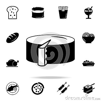 Cheese icon. Detailed set of food and drink icons. Premium quality graphic design. One of the collection icons for websites, web d Stock Photo