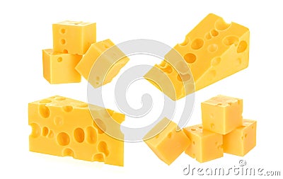 Cheese isolated Stock Photo