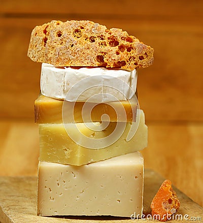 Cheese kinds Stock Photo