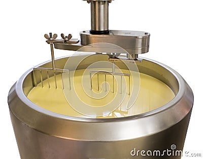Cheese Making Stock Photo