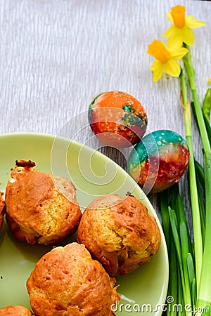 Cheese muffins Stock Photo