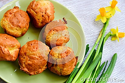 Cheese muffins Stock Photo