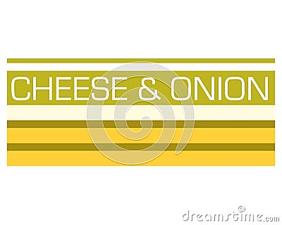 Cheese and onion vector graphic Stock Photo