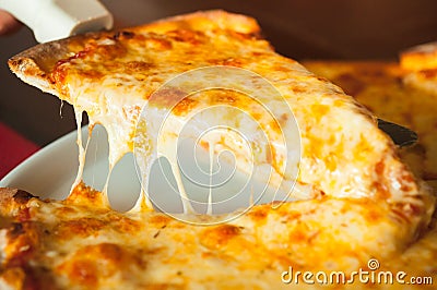 Cheese pizza Stock Photo