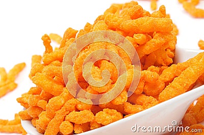 Cheese puffs Stock Photo